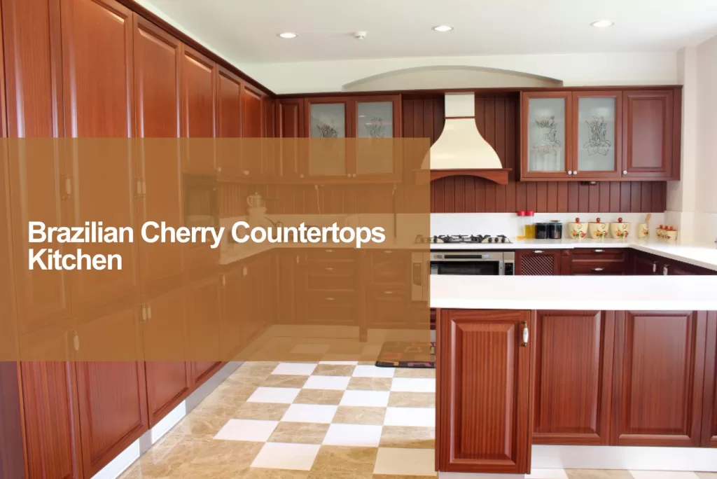brazilian cherry countertops kitchen