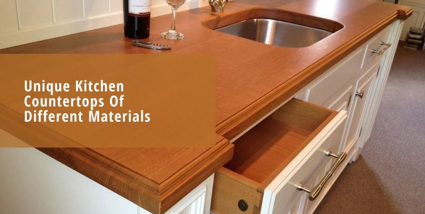 Unique Kitchen Countertops Of Different Materials