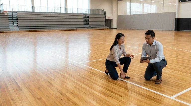 Solid sport floor