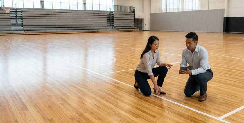 Solid sport floor