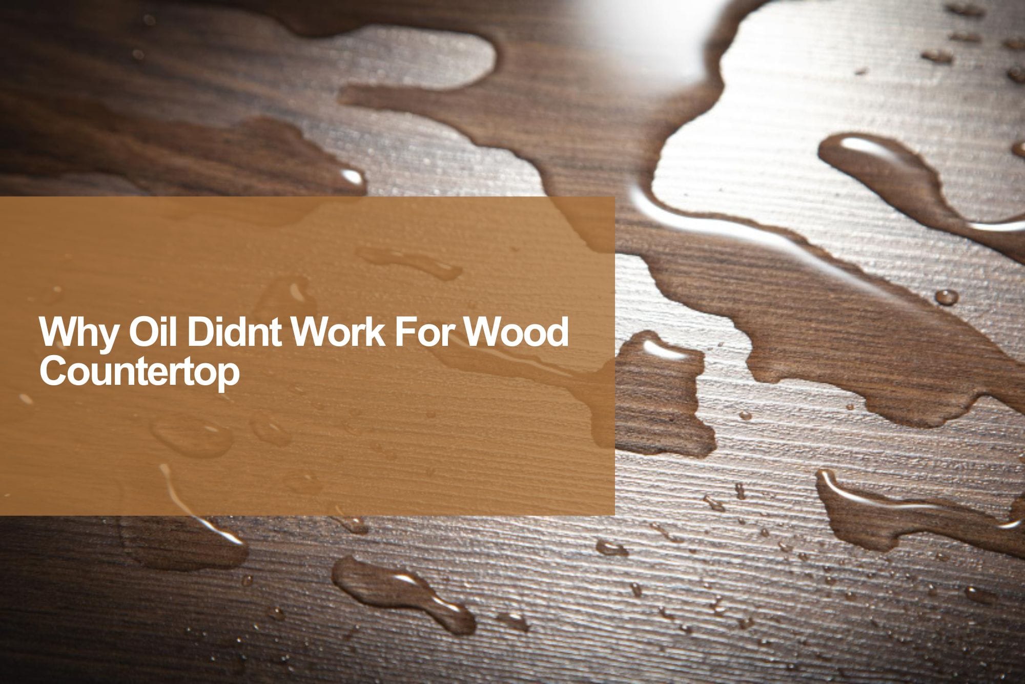How to Finish Wood Countertop: Polyurethane Seal, Oil, or Epoxy? | JLA
