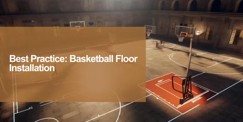 basketball floor installation