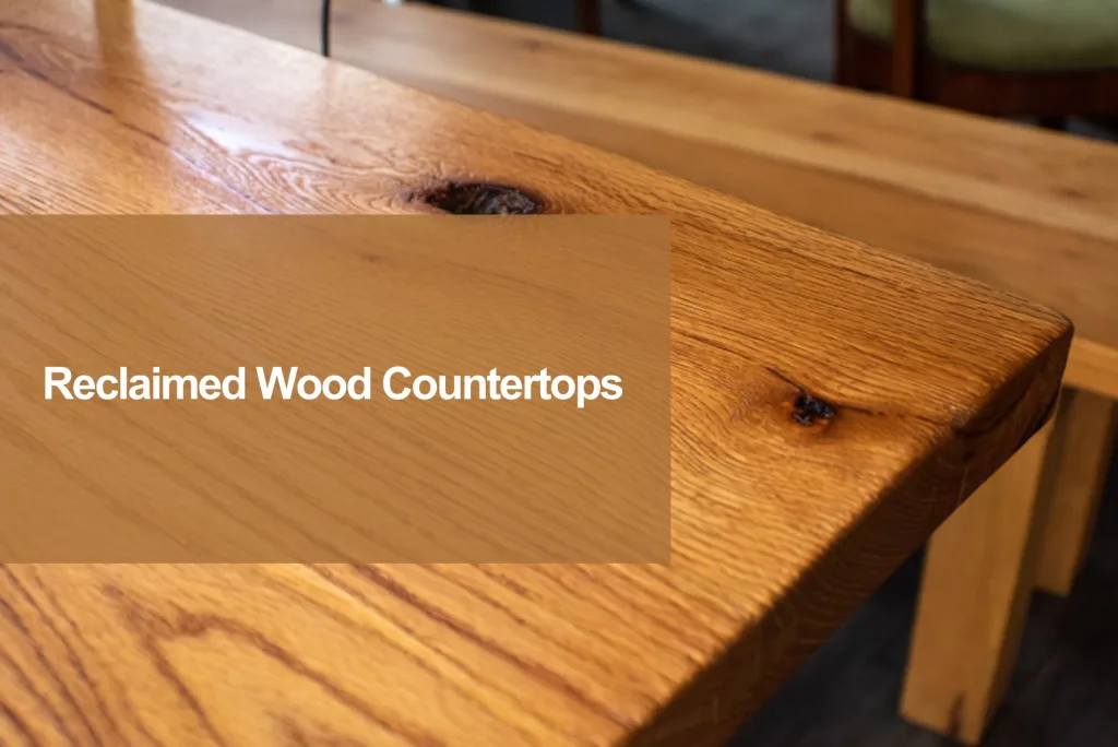 reclaimed wood countertops