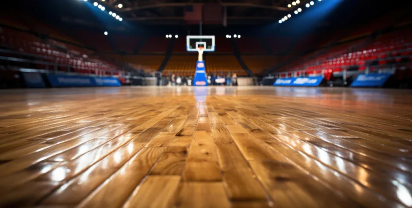 basketball court wood type