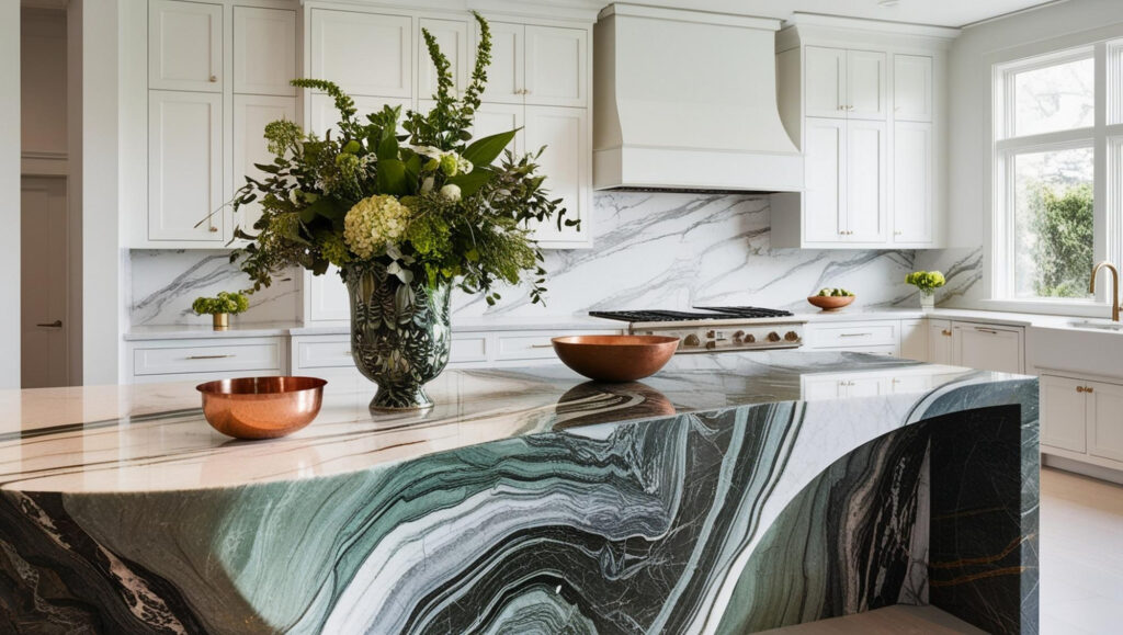 diy wood painted marble countertop