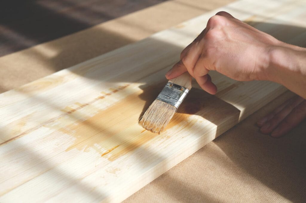 stain wood countertops