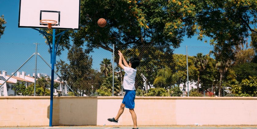 home basketball court