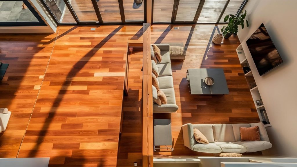 perfect locations to show off a new hardwood