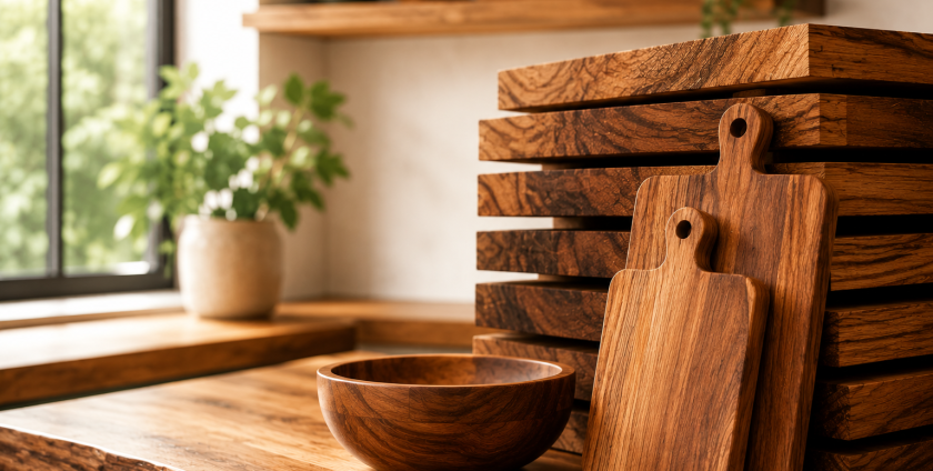 seasoning kitchen timber