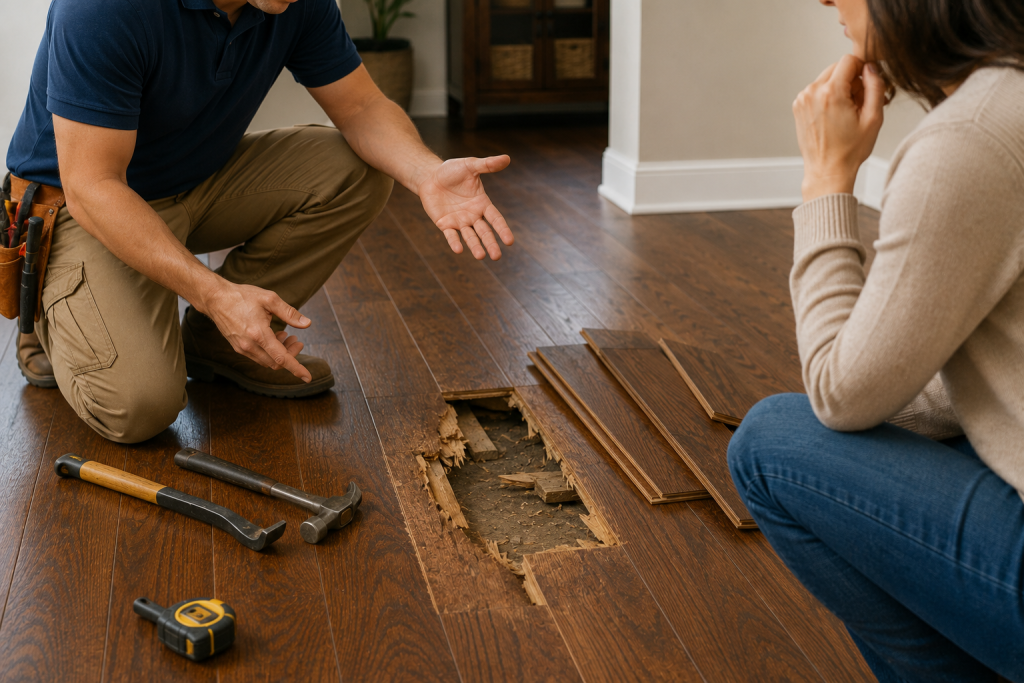 when should call flooring professionals