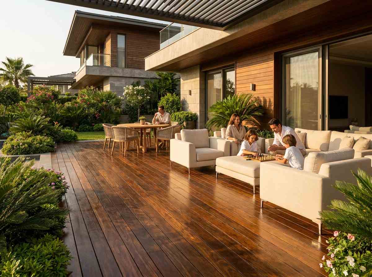 Outdoor Wood Flooring for Decks, Terraces, and Gardens