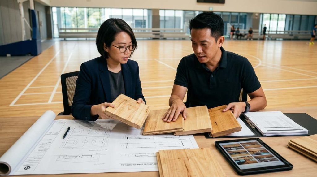 choose hevea sports flooring