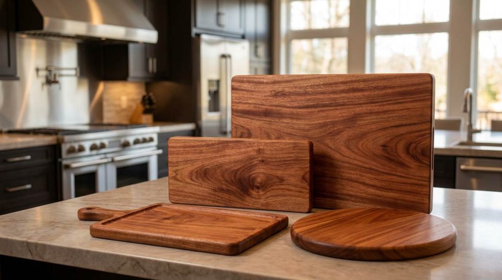 mahogany wood cutting board for commercial project