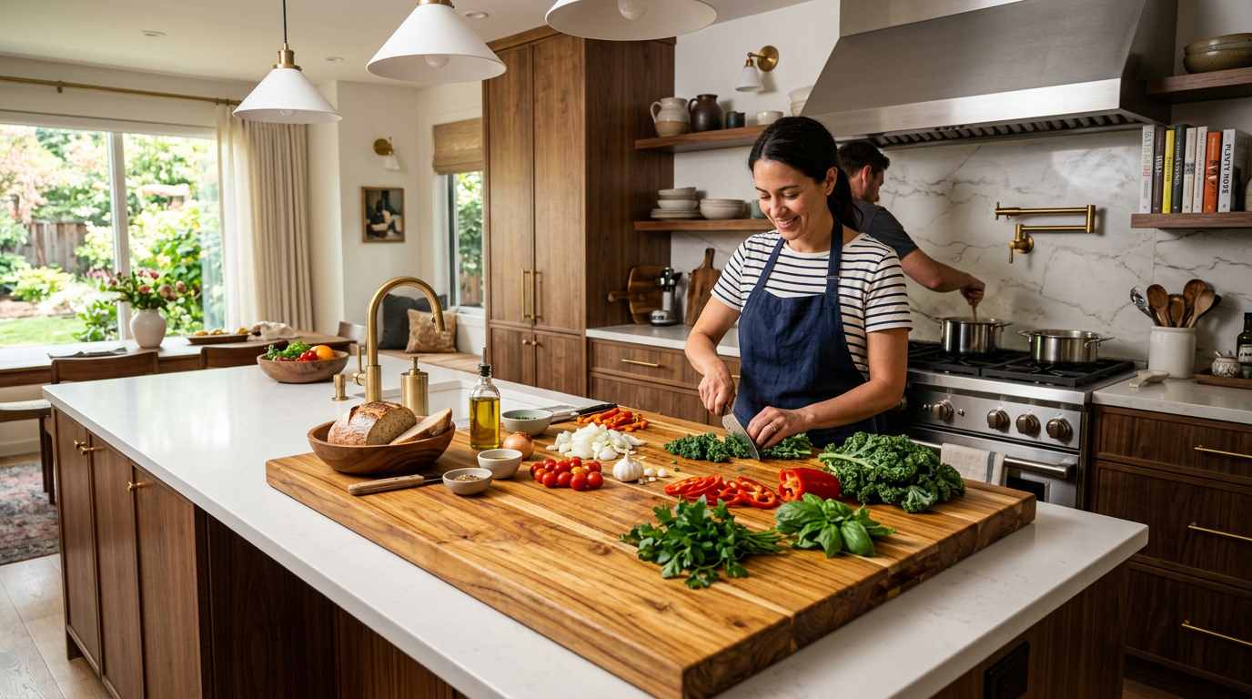 Extra Large Wooden Cutting Board for Everyday Prep and Entertaining