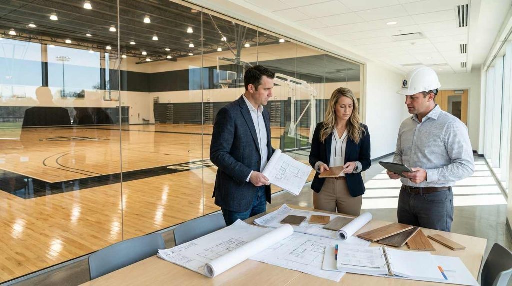 right floor for basketball courts