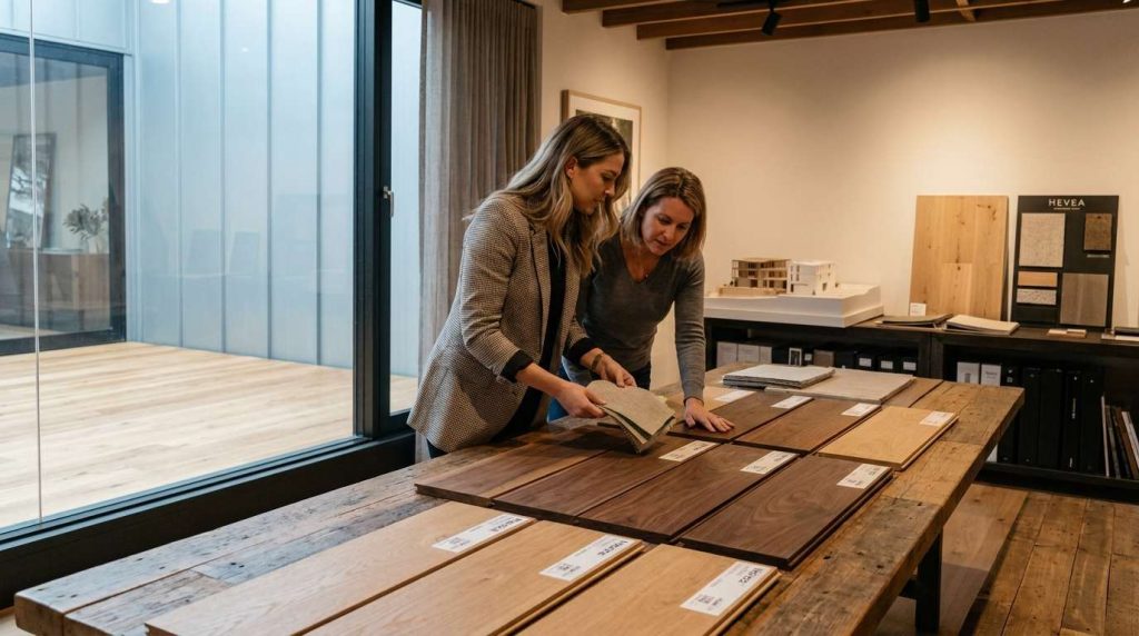 right hevea engineered flooring