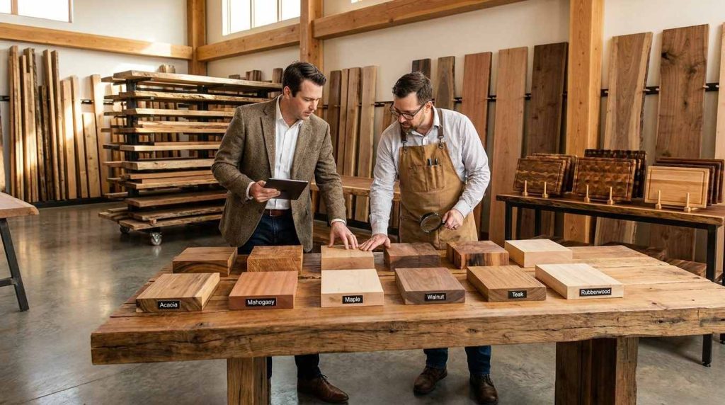 the right wood for end grain cutting boards