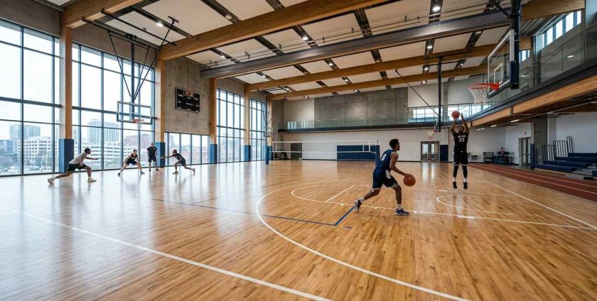 wood gym floor